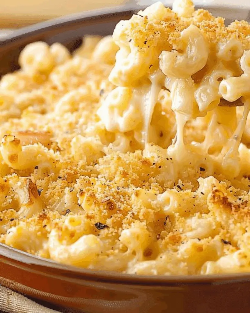 Ultimate Baked Three-Cheese Macaroni and Cheese