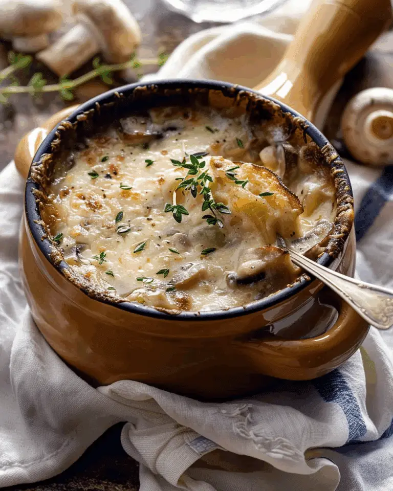 Creamy French Onion and Mushroom Soup