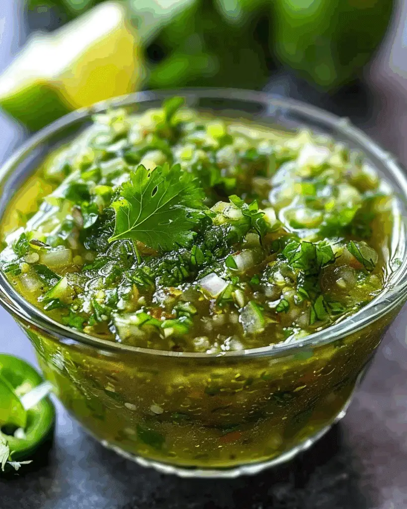 Cilantro-Lime Jalapeño Salsa