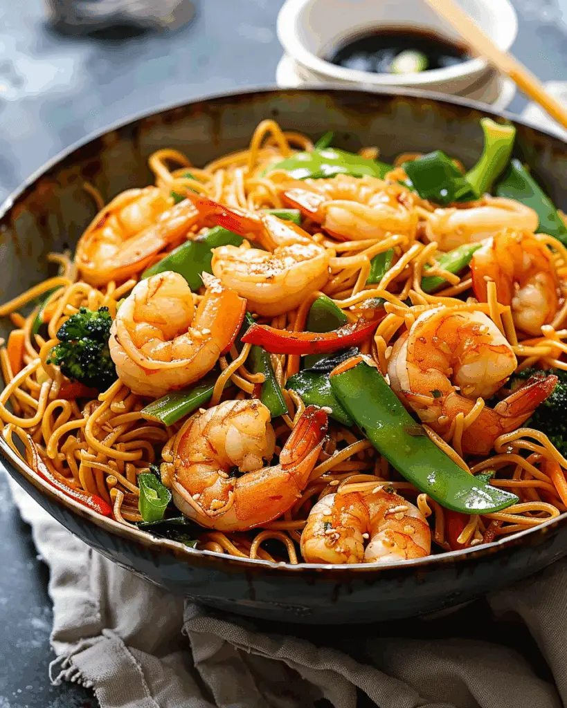 Shrimp Chow Mein (Chinese-Style Stir-Fried Noodles)