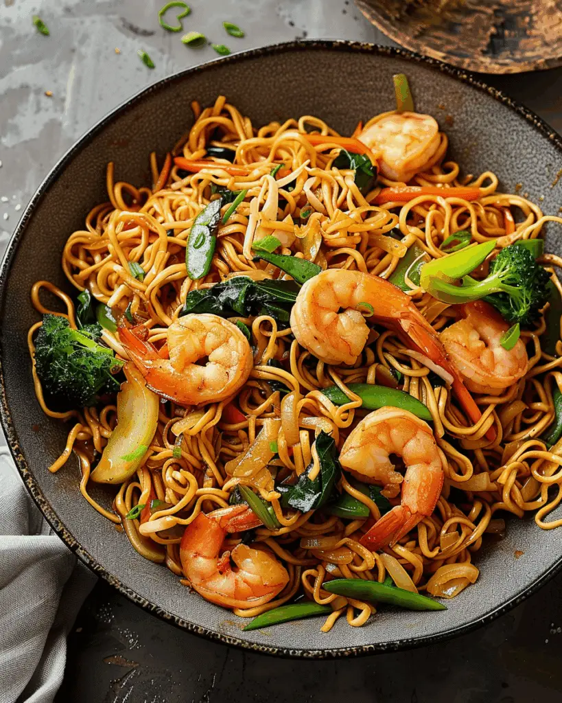 Shrimp Chow Mein (Chinese-Style Stir-Fried Noodles)