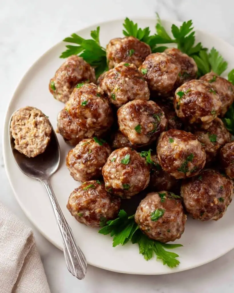 Homemade Juicy Meatballs with Classic Seasonings Recipe
