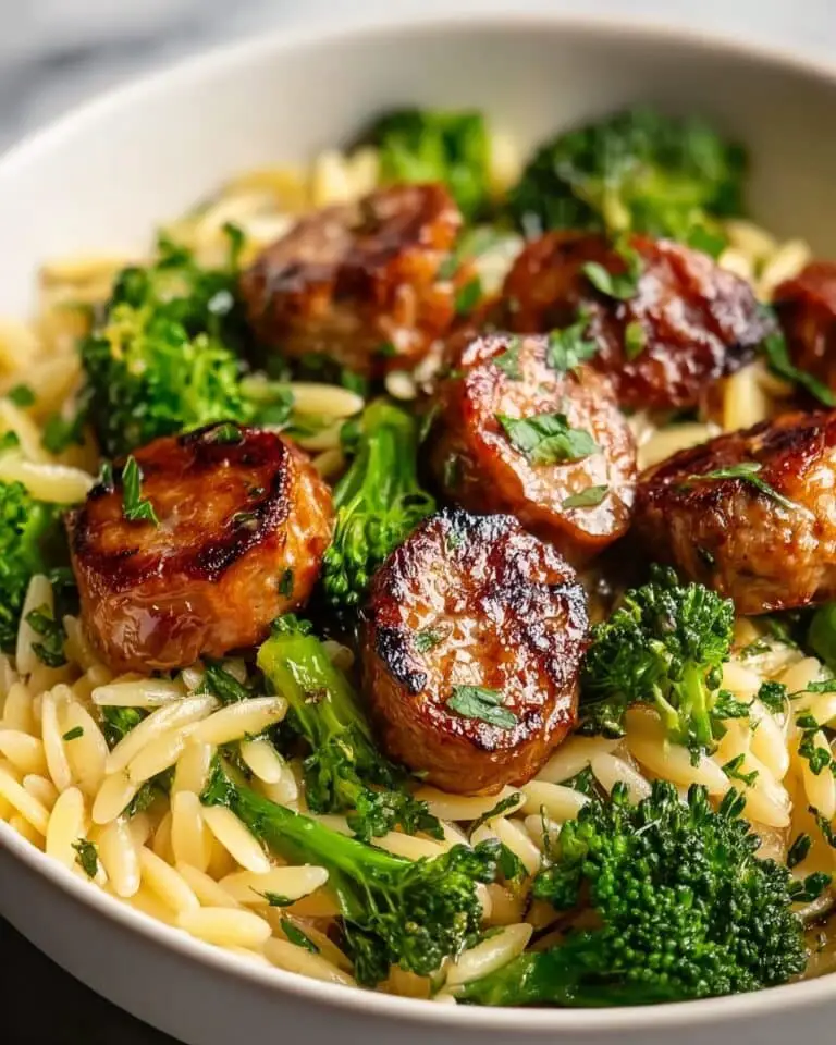Chicken Sausage and Broccoli Orzo – Quick, Healthy & Flavorful Recipe