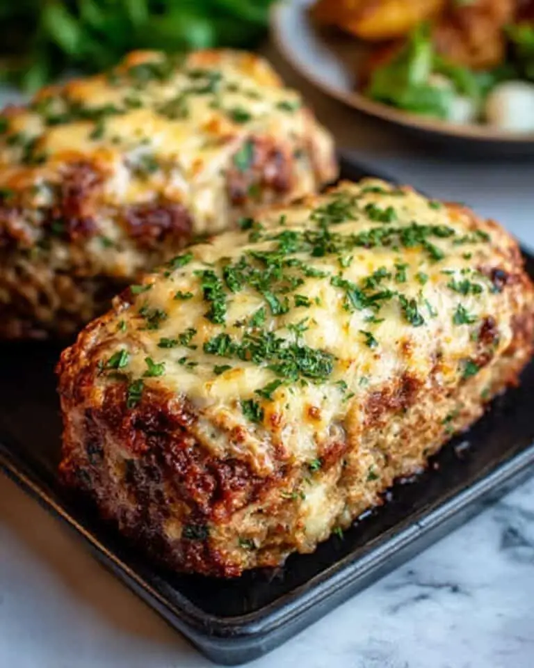 Garlic Parmesan Chicken Meatloaf Recipe