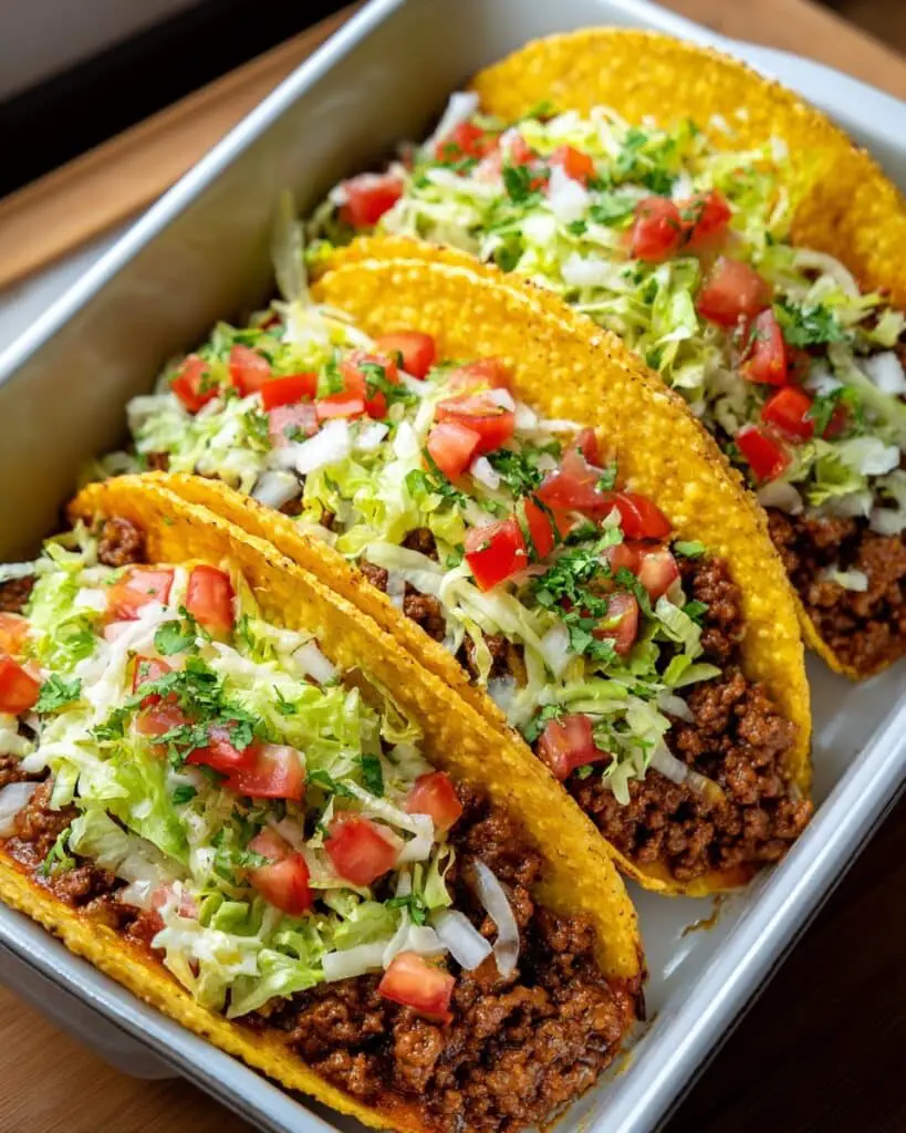 Oven-Baked Cheesy Tacos (Crispy & Loaded) Recipe