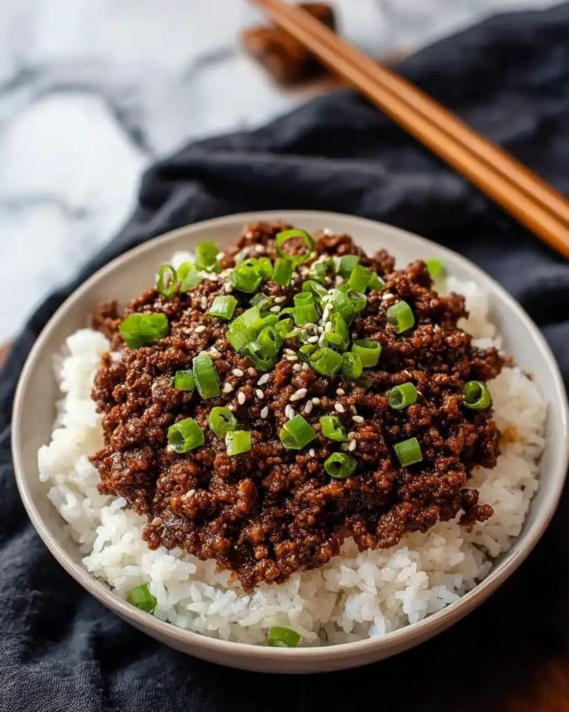Korean Ground Beef Bowl (25-Minutes) Recipe