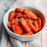 Honey Garlic Butter Roasted Carrots Recipe
