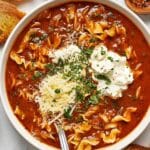 Vegetarian Lasagna Soup Recipe