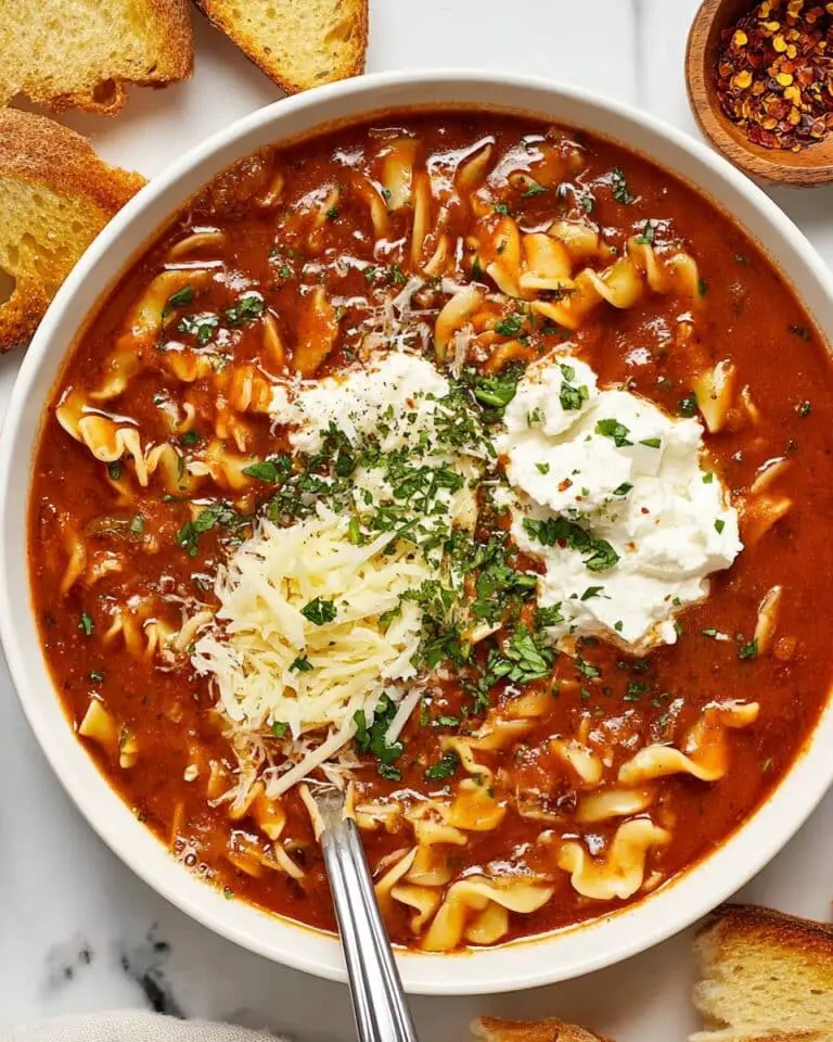 Vegetarian Lasagna Soup Recipe