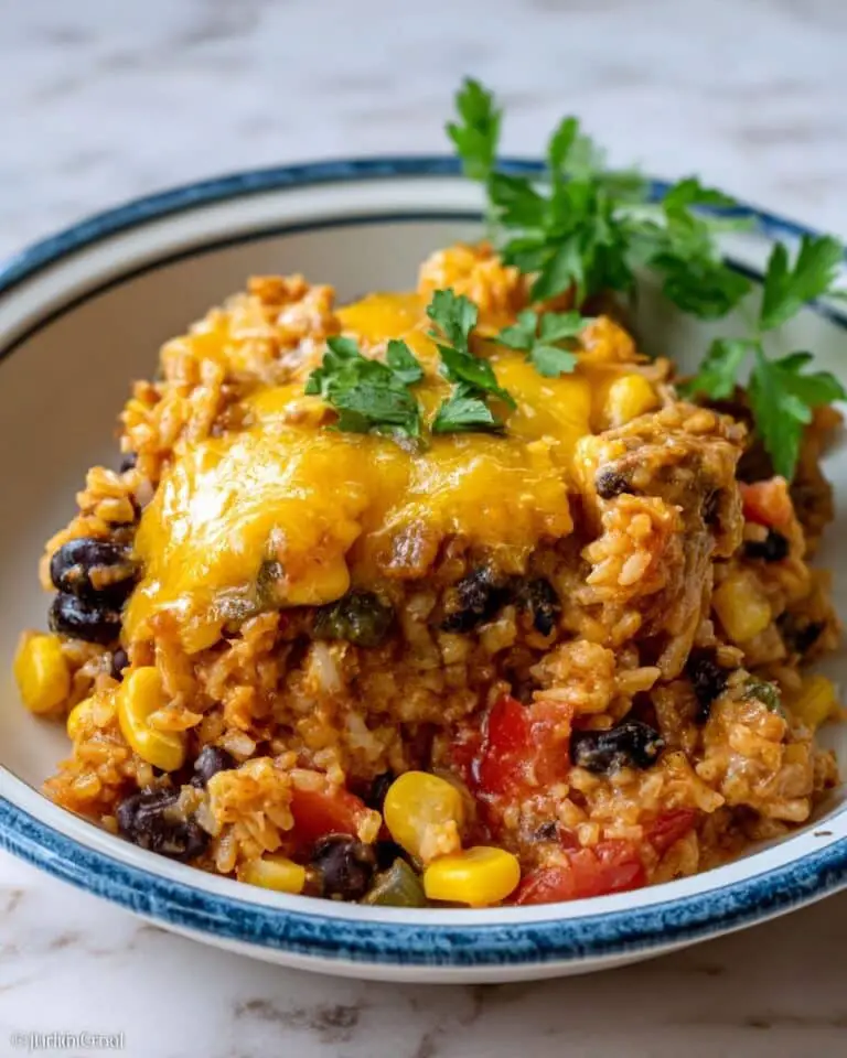 Beef Enchilada Casserole with Rice Recipe