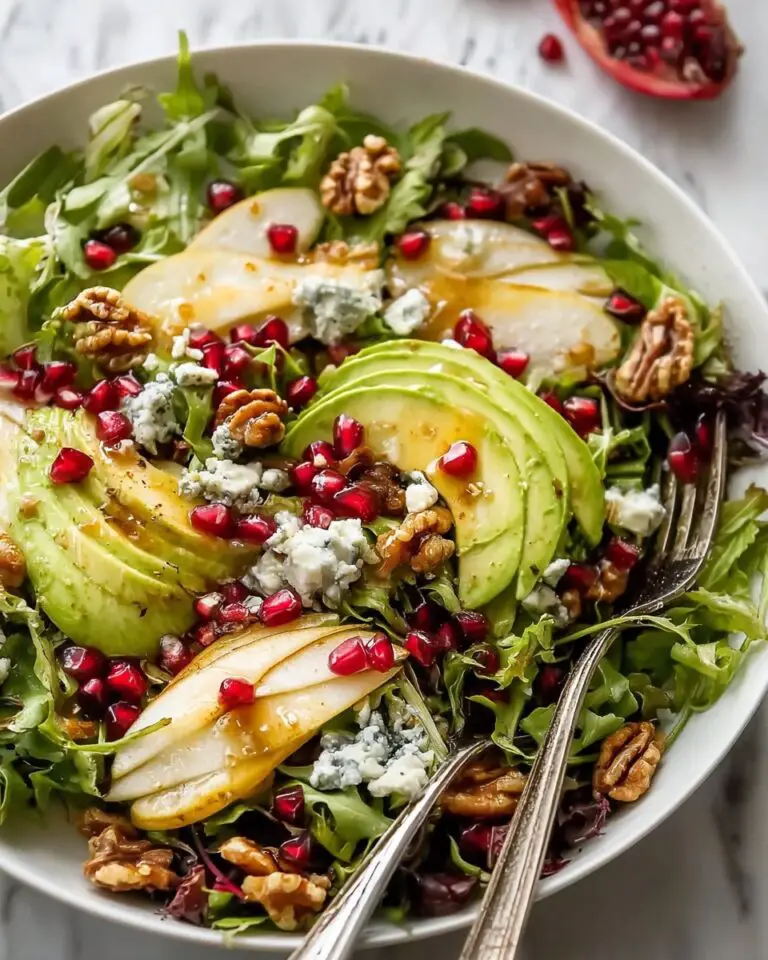 Healthy Pomegranate Salad with Honey Mustard Dressing Recipe