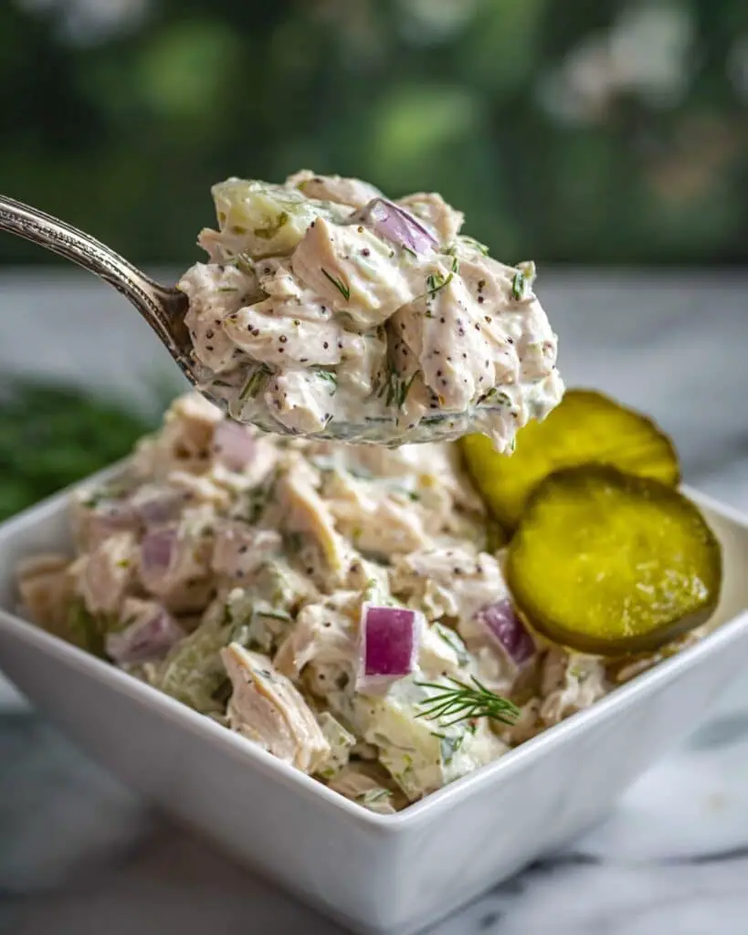 Savory Dill Pickle Chicken Salad Recipe