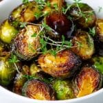 Balsamic Honey Glazed Brussels Sprouts with Pecans Recipe