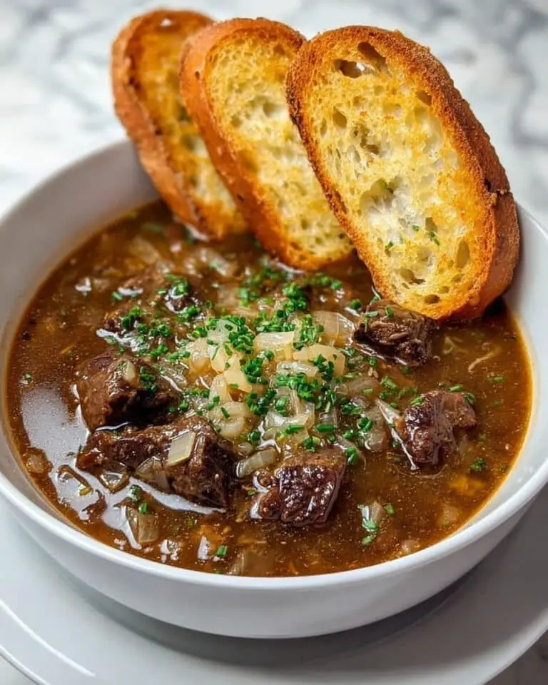 French Onion Beef Short Rib Soup Recipe