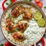 Dump-and-Bake Chicken Tzatziki with Rice Recipe