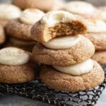Eggnog Snickerdoodle Thumbprint Cookies Recipe