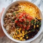 Quick & Hearty Ground Beef Burrito Bowl Recipe