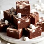 Chocolate Snowswirl Fudge Recipe