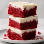 Red Velvet Brownies with Cream Cheese Frosting Recipe