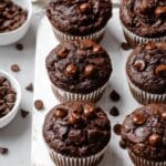 Nourishing Almond Butter Double Chocolate Pumpkin Muffins Recipe