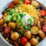 Loaded Potato Taco Bowl Recipe
