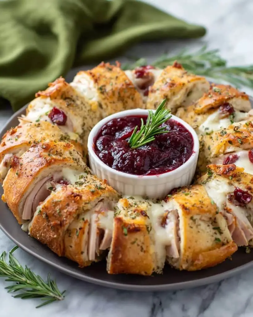 Turkey Cranberry Crescent Ring Recipe