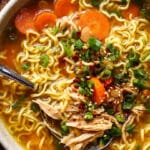 Aromatic Ginger Scallion Chicken Noodle Soup Recipe