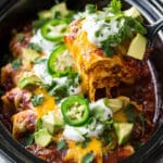 Slow Cooker Chicken Enchilada Casserole Recipe