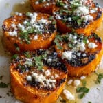 Roasted Sweet Potato Rounds with Honey & Feta Recipe