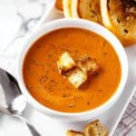 Roasted Tomato Basil Soup Recipe