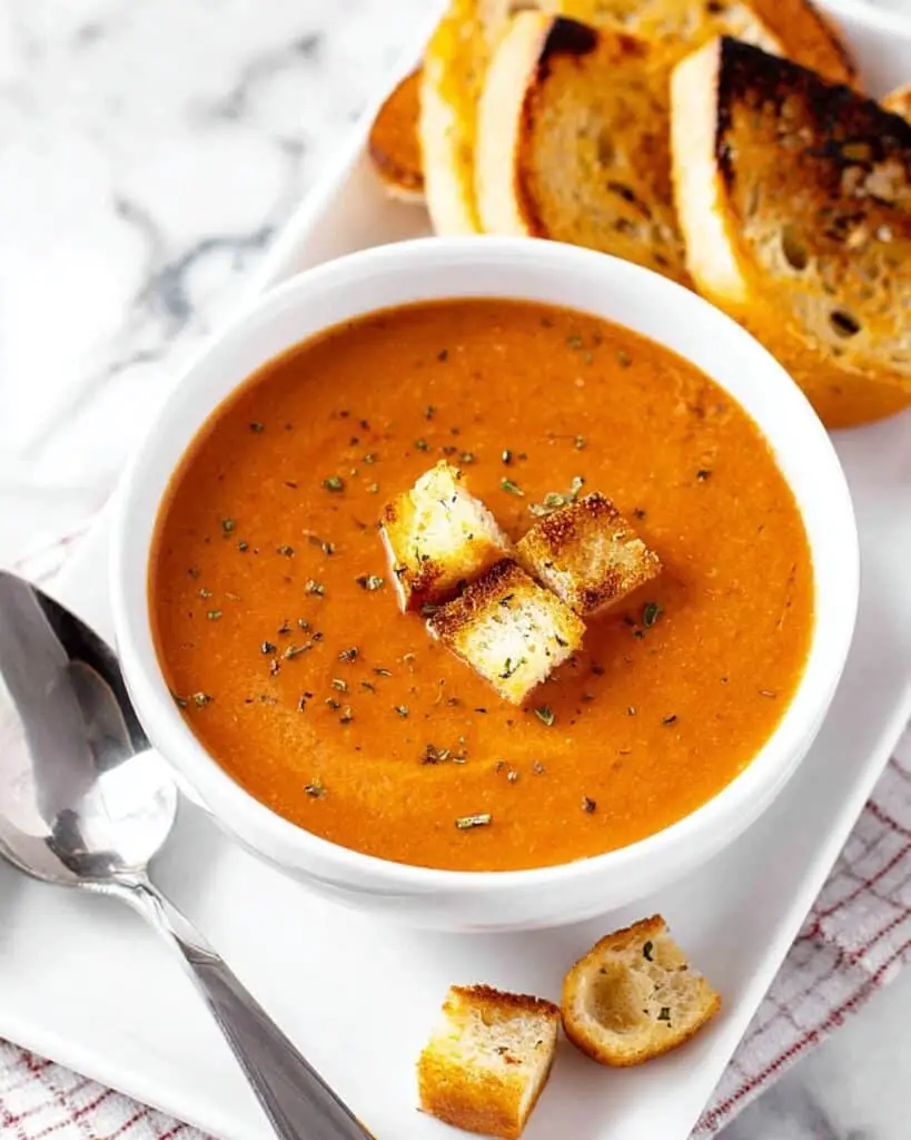 Roasted Tomato Basil Soup Recipe
