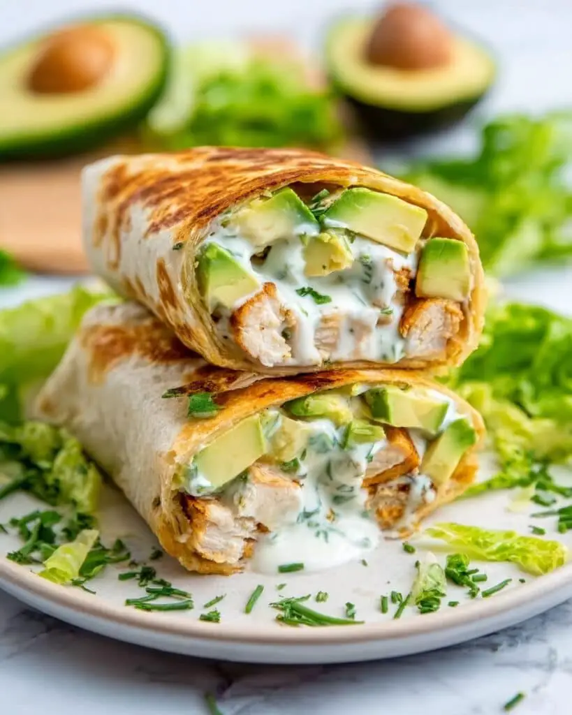 Chicken and Avocado Ranch Burritos Recipe