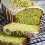 Pistachio Cake Mix Quick Bread with Pistachio Glaze Recipe