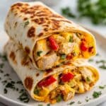 Chicken Bell Pepper Ranch Burritos Recipe