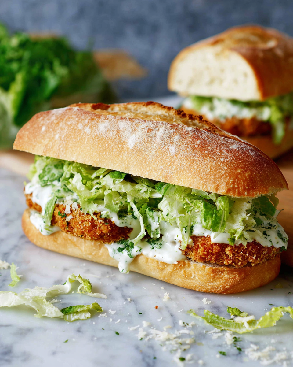 Crispy Chicken Caesar Sandwich Recipe