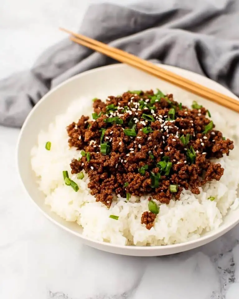 Korean Ground Beef Bowl Recipe