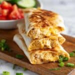Cheesy Garlic Chicken Wraps Recipe
