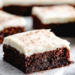 Gingerbread Brownies with Eggnog Cream Cheese Frosting Recipe