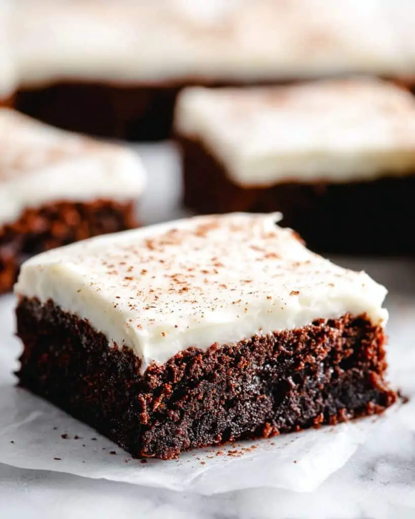 Gingerbread Brownies with Eggnog Cream Cheese Frosting Recipe