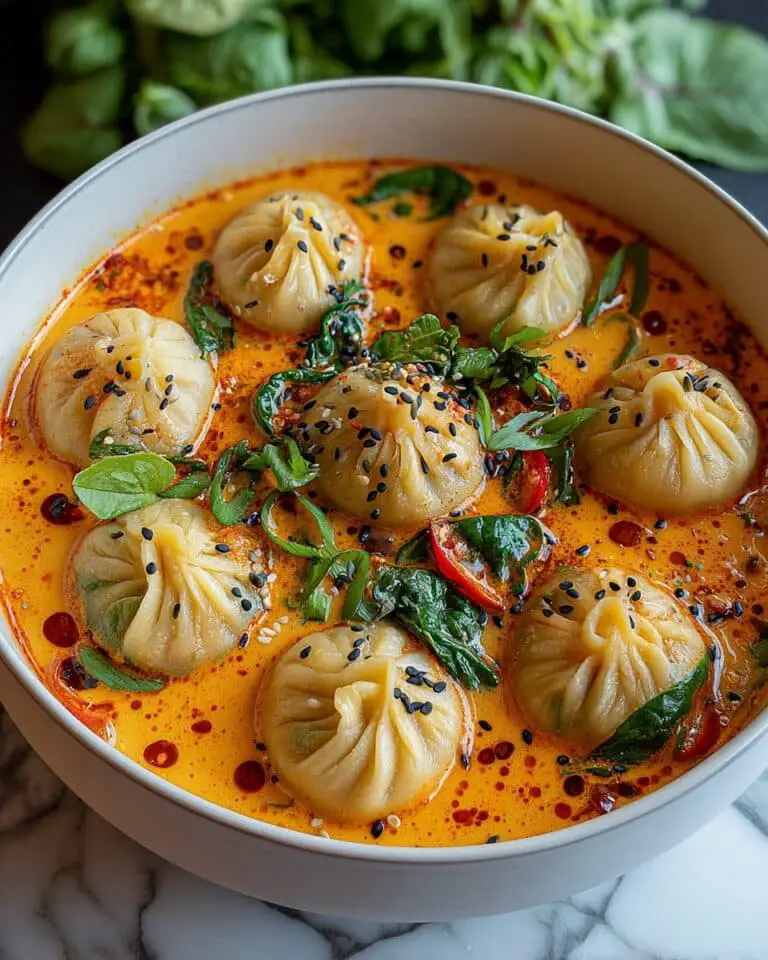 Dumpling Soup with Coconut Curry Broth Recipe