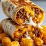 Cheesy Potato Burritos Comfort Meal Recipe