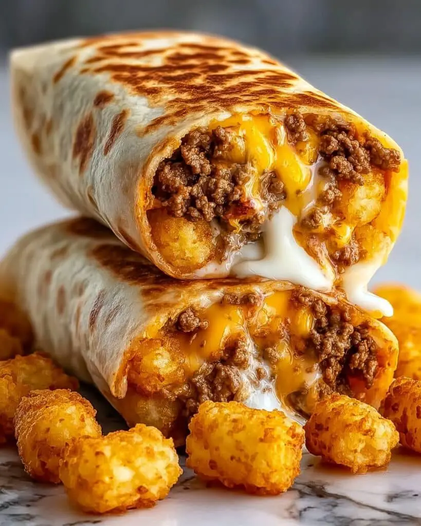 Cheesy Potato Burritos Comfort Meal Recipe