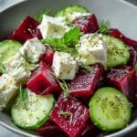 Vibrant Beet Salad with Feta and Cucumbers Recipe