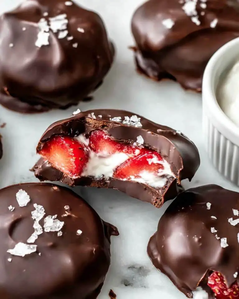 Chocolate Strawberry Frozen Yogurt Bites Recipe