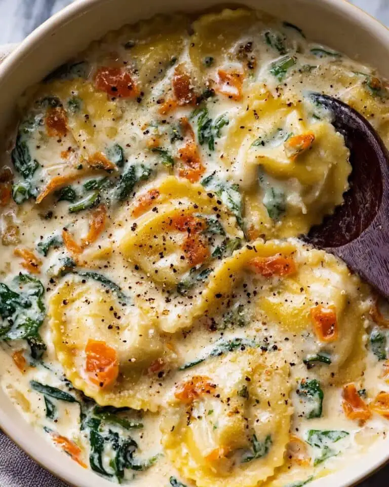 Creamy Tuscan Ravioli Soup Recipe