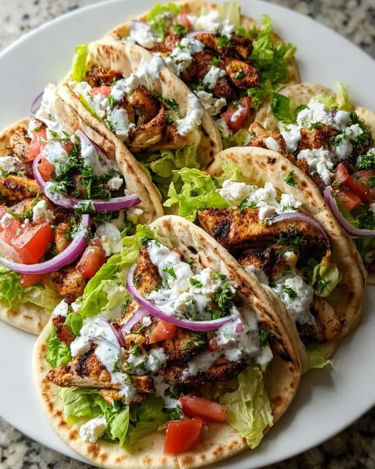 Greek Chicken Gyros with Lemon-Herb Marinade Recipe