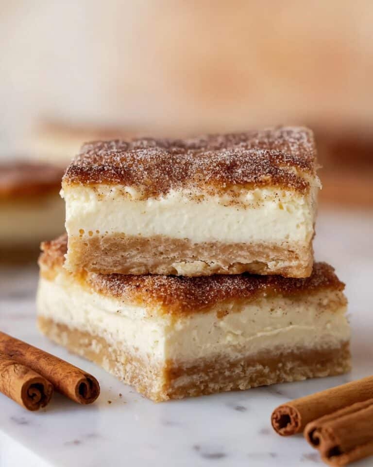 Churro Cheesecake Bars Delight Recipe