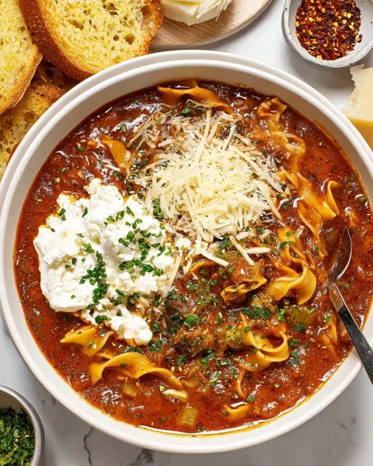 The Best Vegetarian Lasagna Soup Recipe