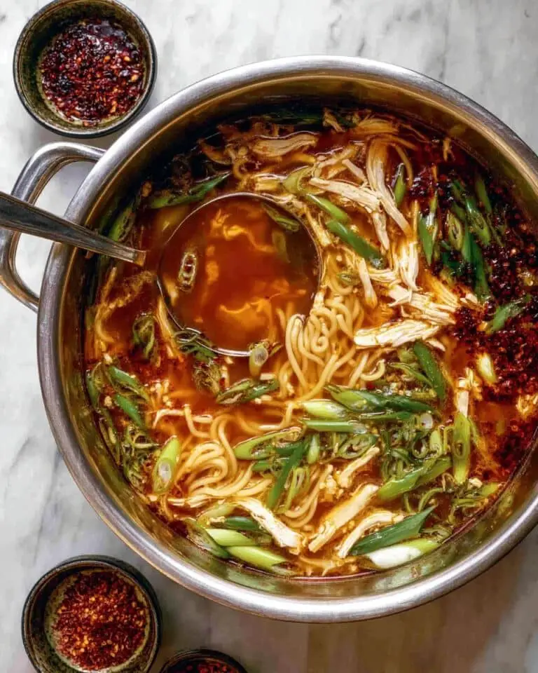 Cozy Aromatic Ginger Scallion Chicken Noodle Soup Recipe