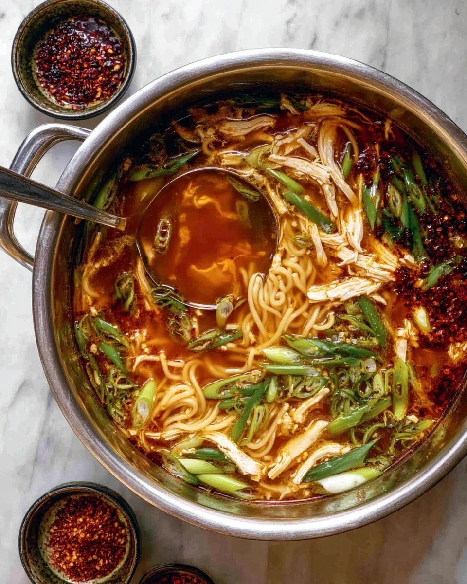 Cozy Aromatic Ginger Scallion Chicken Noodle Soup Recipe